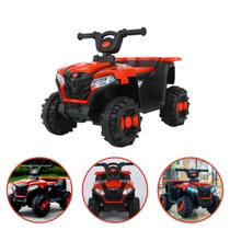 Mini Quadriciclo Carro Elétrico 6V Infantil Com Luzes e Som