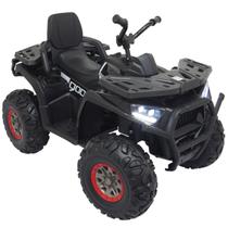 Mini Quadriciclo Elétrico 4x4 Infantil Bateria 12V Controle Luz Som Bivolt Preto Brinqway Bw-207 Pt