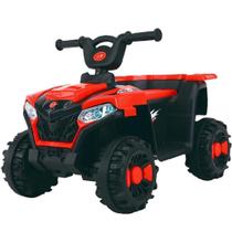 Mini quadriciclo eletrico 6v vermelho (ce23440) - zippy toys