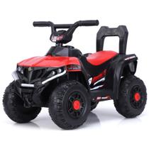 Mini quadriciclo eletrico atv ate 30kg som e musica 6v - xcell -