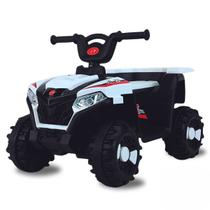 Mini Quadriciclo Elétrico Infantil 6v Branco Som e Luz - Zippy Toys