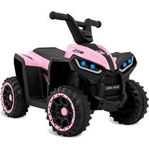 Mini Quadriciclo Eletrico Infantil 6V Rosa Bandeirante