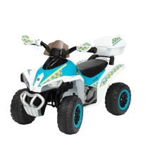Mini Quadriciclo Elétrico Infantil Branco Para Crianças de 2 a 5 anos Brinquedo Com Carregador 110v/220v Com Luz e Som Moto Cross - Duarte Mota