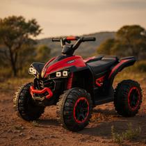 Mini Quadriciclo Elétrico Infantil com Som e Luz Bateria 6V