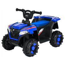 Mini Quadriclo Elétrico Infantil 6v Carro Para Passeio Divertido Com Luz E Som Azul