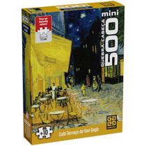 Mini Quebra-cabeça 500 peças Café Terraço de Van Gogh
