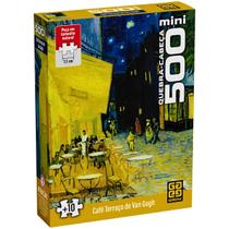 Mini Quebra Cabeça 500 Peças Café Terraço de Van Gogh Grow