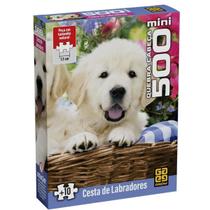 Mini Quebra-cabeça 500 peças Cesta de Labradores - Grow