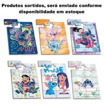 Mini Quebra-cabeça do Lilo E Stitch 10 Peças de brinquedo infantil 6 modelos MDF Tipo:Quebra Cabeça