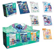 Mini Quebra Cabeça Kit Com 6 Personagens Capivara Stitch Homem Aranha