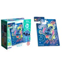Mini Quebra Cabeça Lilo Stitch 10 Peças 6 Modelos Disney De Madeira Encaixe Orgânico- Ideal Para Presente -Brasilflex