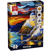 Mini Quebra Cabeça Puzzle 1000 peças Vitral Grego Grow Mini Quebra Cabeça Puzzle 1000 peças Vitral Grego Grow
