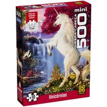 Mini Quebra Cabeça Puzzle 500 Peças Unicórnios Grow Mini Quebra Cabeça Puzzle 500 Peças Unicórnios Grow