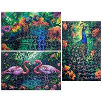 Mini quebra-cabeças HENGCHI, 150 peças, 6 x 4 polegadas, pacote com 3 animais