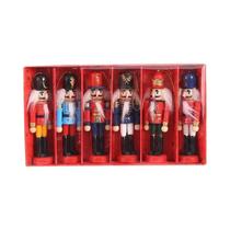 Mini Quebra-Nozes De 12cm, Ornamentos De Bonecos, 1, 3, 6 Peças, Decoração De Mesa, Soldados De Mini Quebra-Nozes De 12cm, Ornamentos De Bonecos, 1, 3, 6 Peças, Decoração De Mesa, Soldados De