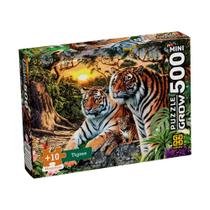 Mini Quebracabeça 500 Peças Tigres Grow 04603