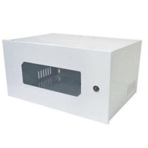 Mini Rack 19" 5U 350mm Acrilico Branco c/Visor Max Eletron - MAX ELETRONIC