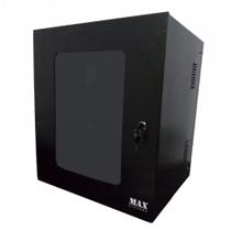 Mini RACK 19" MAX Eletron 12U X 470MM Preto Mini RACK 19" MAX Eletron 12U X 470MM Preto