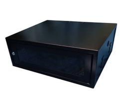 Mini Rack de Parede 4Ux470mm Preto Texturizado - MLINE0044