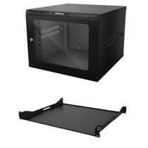 Mini Rack Intelbras 19 Desmontável Parede Mrd 857 De Parede 8u CFTV Dvr Switch e 1 Bandeja 250mm