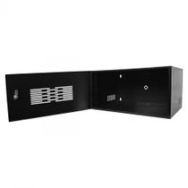 Mini Rack Max Eletron 19 05 X 350mm Porta Perfurada - Preto