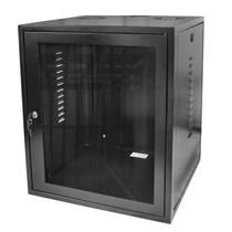 Mini Rack Parede 19" 12X470MM C/ 2 Plano Preto