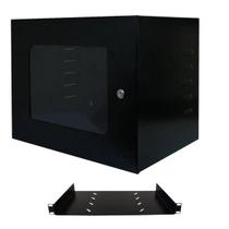 Mini Rack Parede Servidor 8u Padrão 19 E Bandeja 250mm