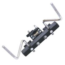 Mini Rack Percussão 2 hastes Torelli TA452 suporte adaptador preto para pedestal tripé