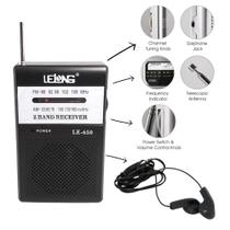 Mini Radinho Radio Portatil Lelong Le-650 Am /Fm Com Fone Mini Radinho Radio Portatil Lelong Le-650 Am /Fm Com Fone