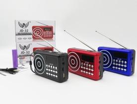 Mini Rádio Altomex JD-32 FM Bluetooth USB SD P2 - 3W