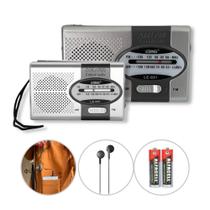 Mini Rádio Am Fm De Bolso Portátil P2 Com Entrada Fone De Ouvido Alto Viagem