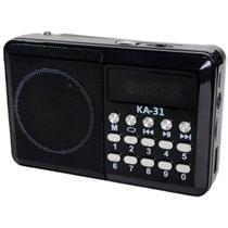 Mini Rádio Bolso Bluetooth Fm Portátil Display Recarregável - Kapbom
