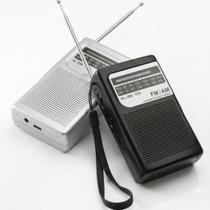 Mini Rádio De Bolso FM/AM/P2 de 2 Bandas Retrô Vertical Pocket AL-356 Mini Rádio De Bolso FM/AM/P2 de 2 Bandas Retrô Vertical Pocket AL-356