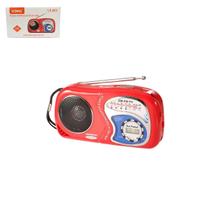 Mini Rádio FM AM TV De Bolso Portátil Com Relógio LCD A Pilha