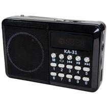 Mini Rádio KA-31 KAPBOM Fm Digital Portátil Bluetooth Recarregável