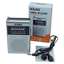 Mini Rádio Lelong De Bolso Ou Mão A Pilha Am/Fm