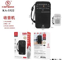 Mini Radio Portatil Am/fm com fone entra p2-Kapbom KA-3322
