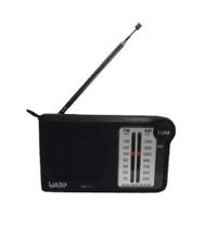 Mini Radio Portatil Am Fm De Bolso Preto Entrada Fone De Ouvido P2 MK-13