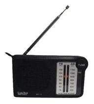 MINI Radio Portatil Am Fm De Bolso Preto Lucky Mk13 Entrada Fone De Ouvido