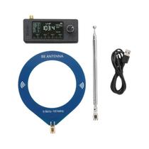 Mini Rádio Portátil ATS-mini V2 SI4732 0.5-108MHz FM AM SSB ESP32 Receptor Com 2 Antenas
