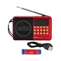 Mini Rádio Portátil SI4732 0.5-108MHz AM FM LSB USB De Bolso Com Tela IPS De 1.9 Polegadas E Antena