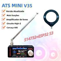 Mini Rádio Receptor FM AM SSB LSB USB V3S AMNVOLT Com Amplificador De Fone De Ouvido Hi-Z DSP SI4732 Mini Rádio Receptor FM AM SSB LSB USB V3S AMNVOLT Com Amplificador De Fone De Ouvido Hi-Z DSP SI4732