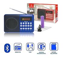 Mini Rádio Retro Radinho Fm Digital De Bolso Portátil Bluetooth Recarregável JD 30 e 35