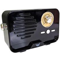 Mini Rádio Retro Vintage Caixa Caixinha Bluetooth Portátil