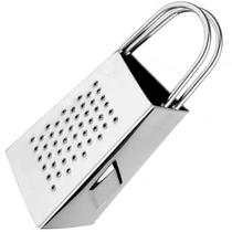 Mini Ralador 3 Faces Inox Alça Dupla Queijo Legumes Frutas Mini Ralador 3 Faces Inox Alça Dupla Queijo Legumes Frutas
