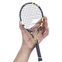 Mini Raquete de Tênis Babolat Pure Aero Cinza e Amarelo