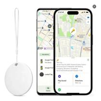 Mini Rastreador Smart Tag GPS Bluetooth 5.3 Chaves Bagagem AntiPerda Branco