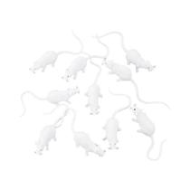 Mini Rato De Halloween: Kit Com 10 Modelos De Animais Falsos Em PVC Para Decoração, Brinquedo De