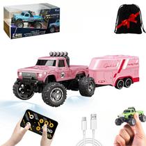 Mini RC Monster Truck em escala 1/64 com controle remoto de luzes Mini RC Monster Truck em escala 1/64 com controle remoto de luzes