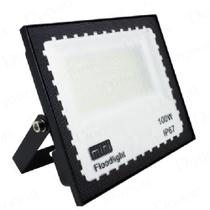 Mini Refletor Holofote 100 Led 100W Branco Frio 6000k Prova D'água Bivolt - prime